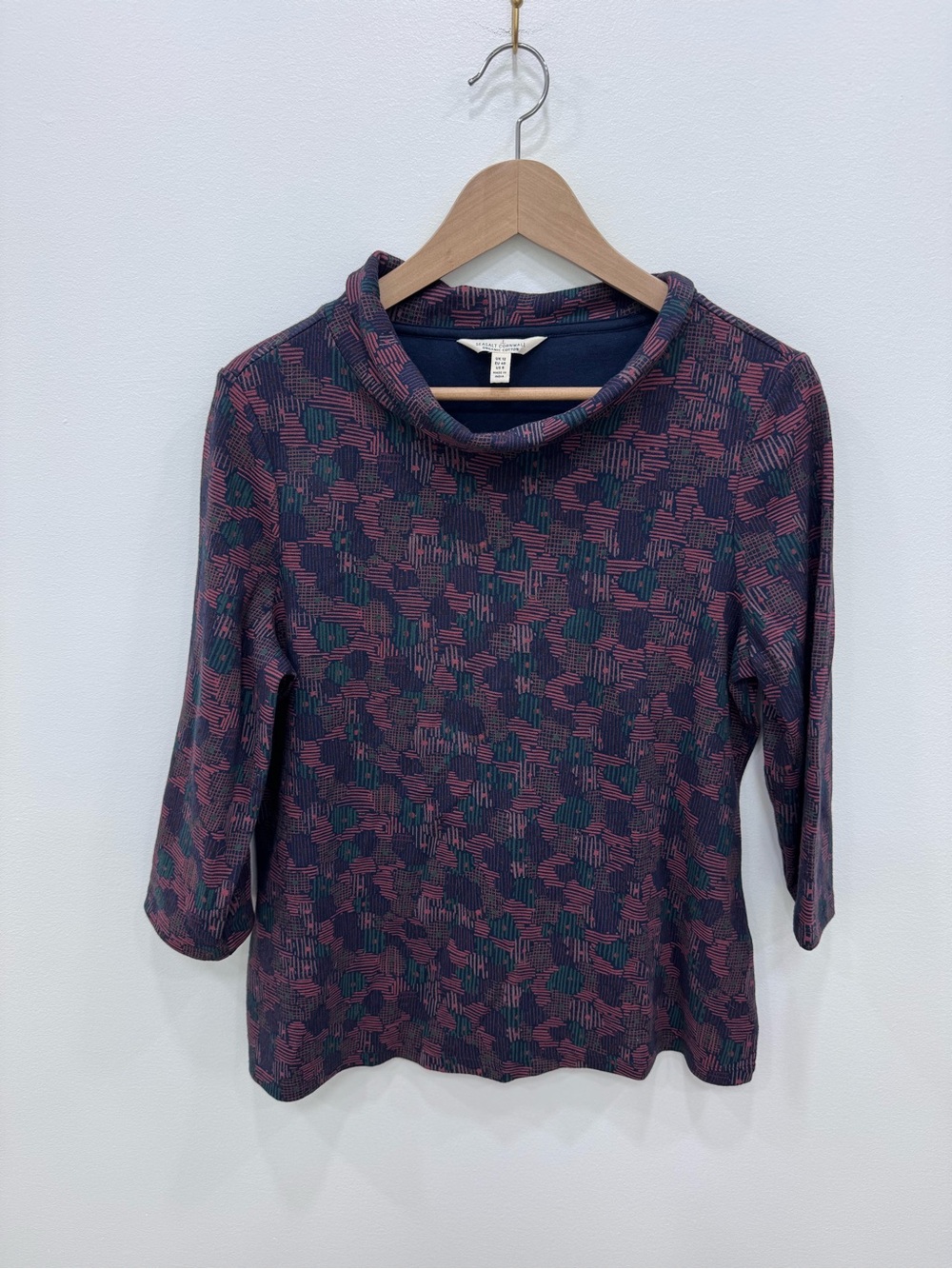 Seasalt Cornwall Sunstream organic cotton pullover soft jersey top Sz 8 India